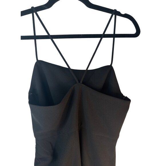 2/$30 ZARA Black Small Sleeveless Ruched Mini Dress NWT - Picture 12 of 16